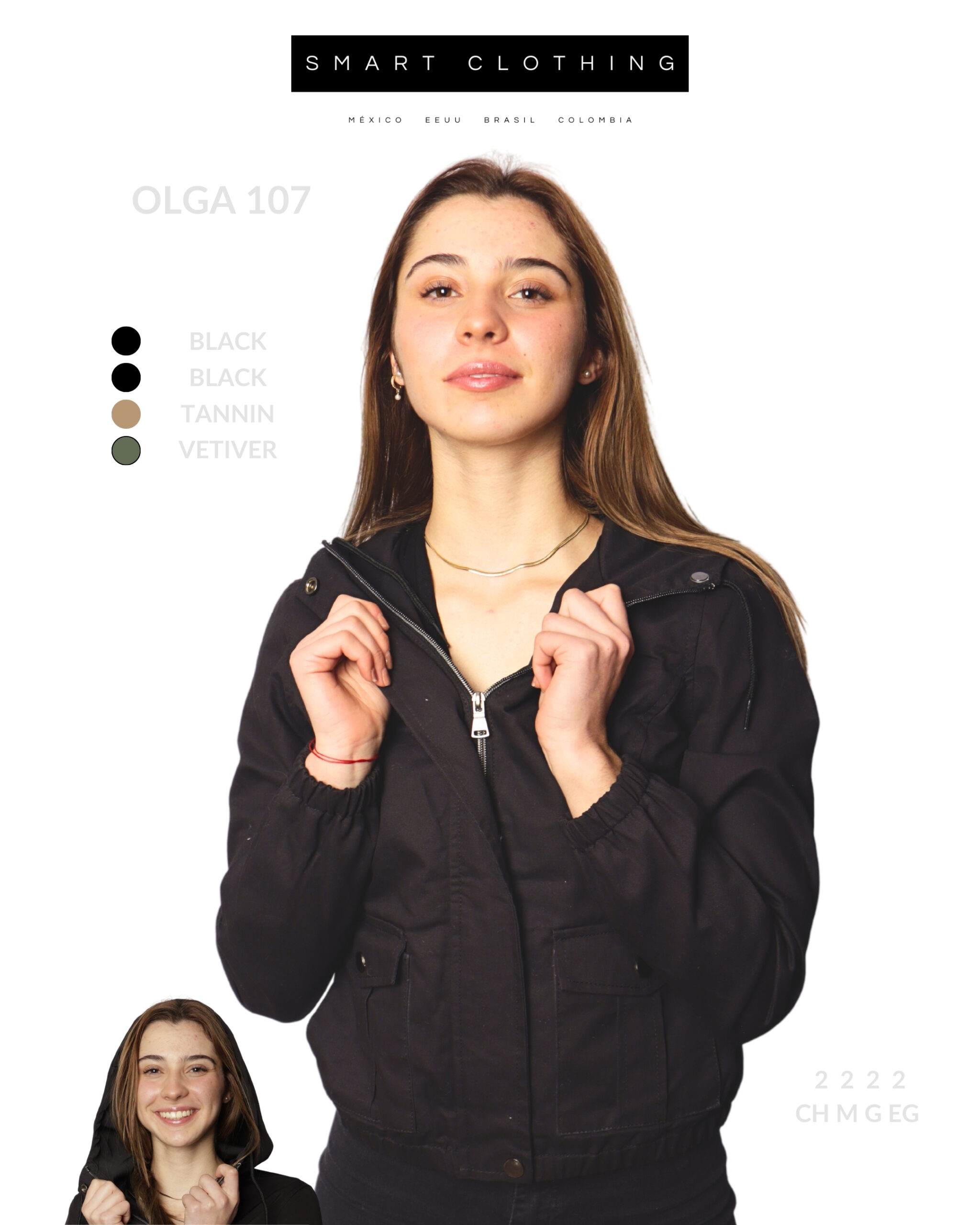 Chamarra Mujer Algodón Caja 32 pz Olga 107